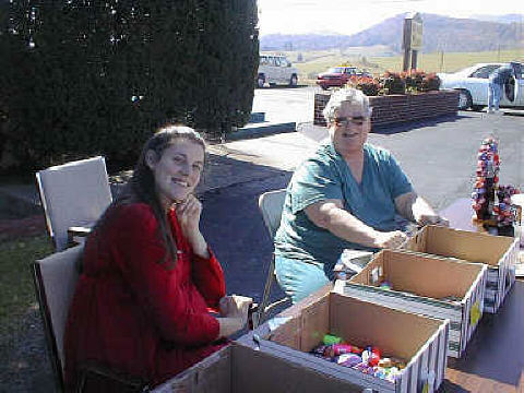 the prize table